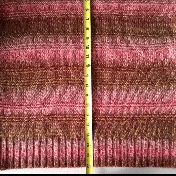 AEO Knit Sweater Colorful Striped Soft Cozy Textured Casual Pullover Sz S - Picture 4 of 7